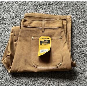 NWT Carhartt Loose Original Fit 40x30 Firm Duck Double-Front Work Pant B01-M USA